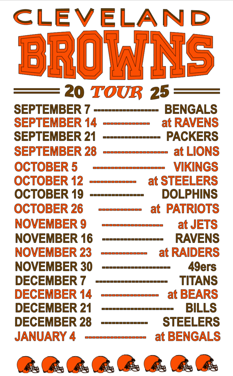 Dawg Pound Pride: 2025 Cleveland Browns Tour Tee