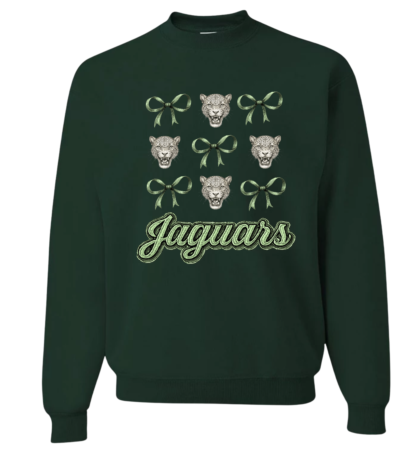 St Jude Jaguars Elyria Bows and Jags Patterned T-Shirt Sweatshirt or Hoodie