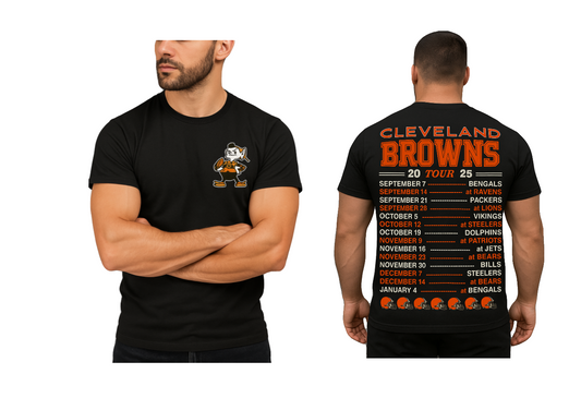 Dawg Pound Pride: 2025 Cleveland Browns Tour Tee