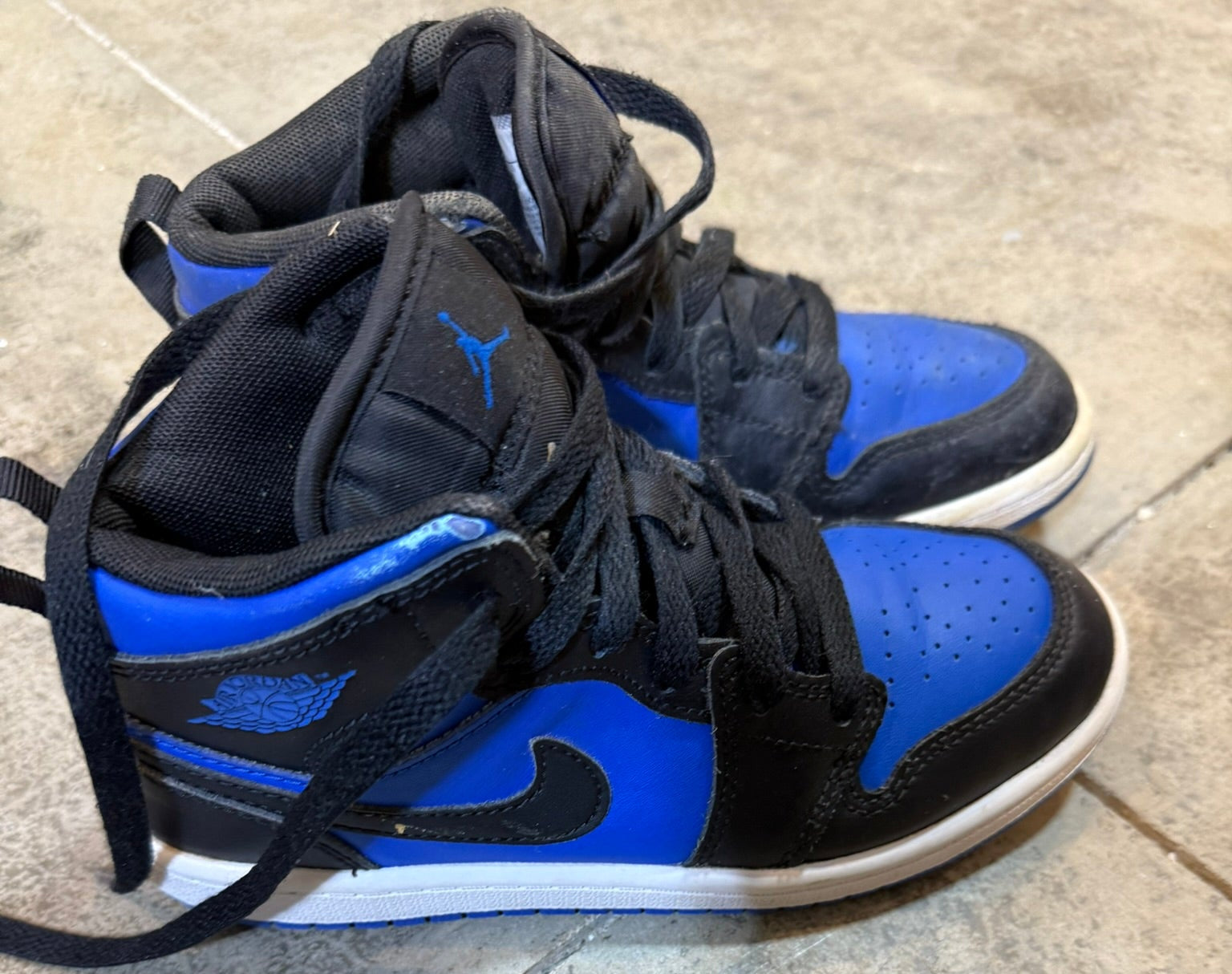 Jordan Kids Black & Royal High-Tops