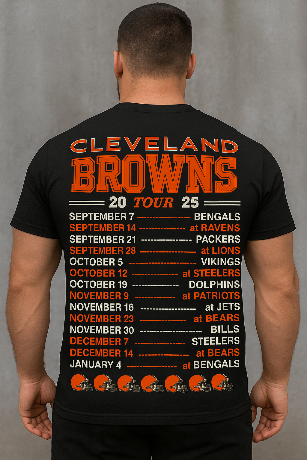 Dawg Pound Pride: 2025 Cleveland Browns Tour Tee