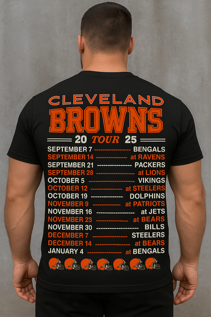 Dawg Pound Pride: 2025 Cleveland Browns Tour Tee