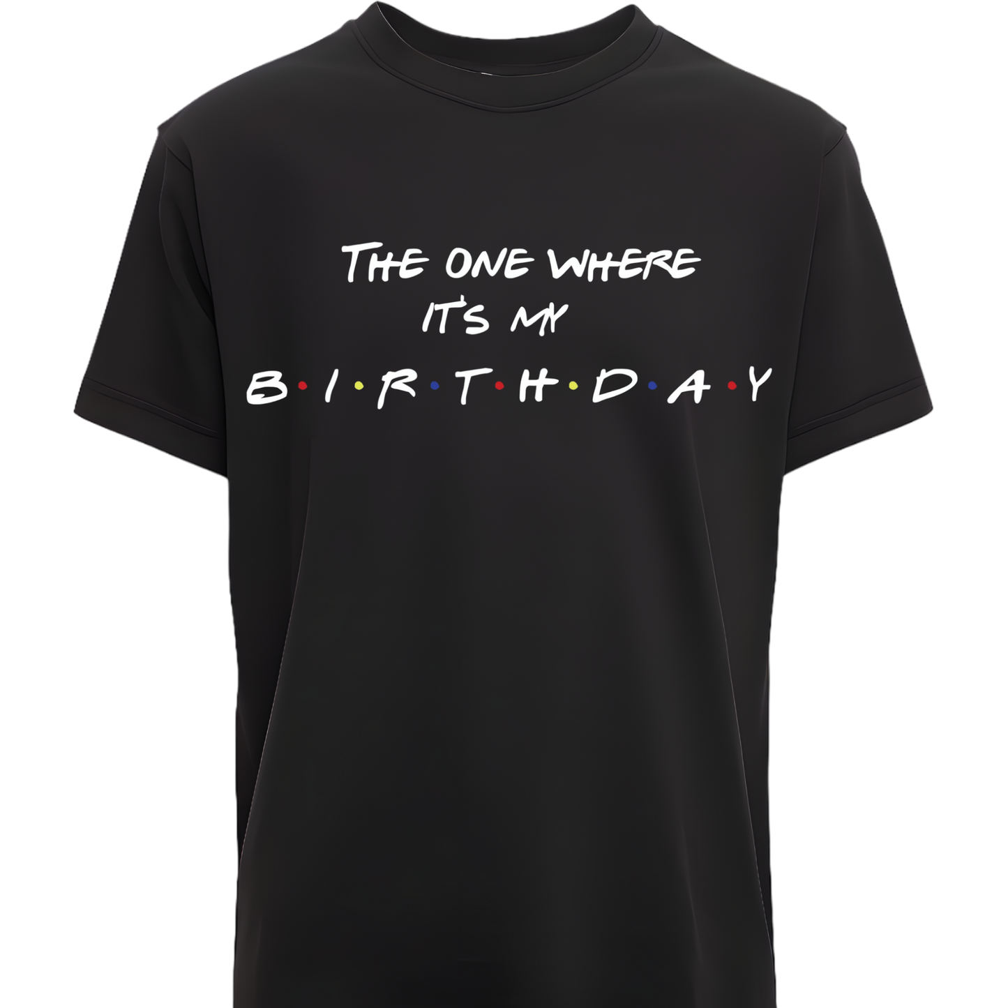 Custom Birthday Apparel "The One Where It's My Birthday"